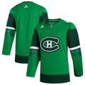 Men's Montreal Canadiens Kelly Green 2023 St. Patrick's Day Primegreen Authentic Blank Jerseys