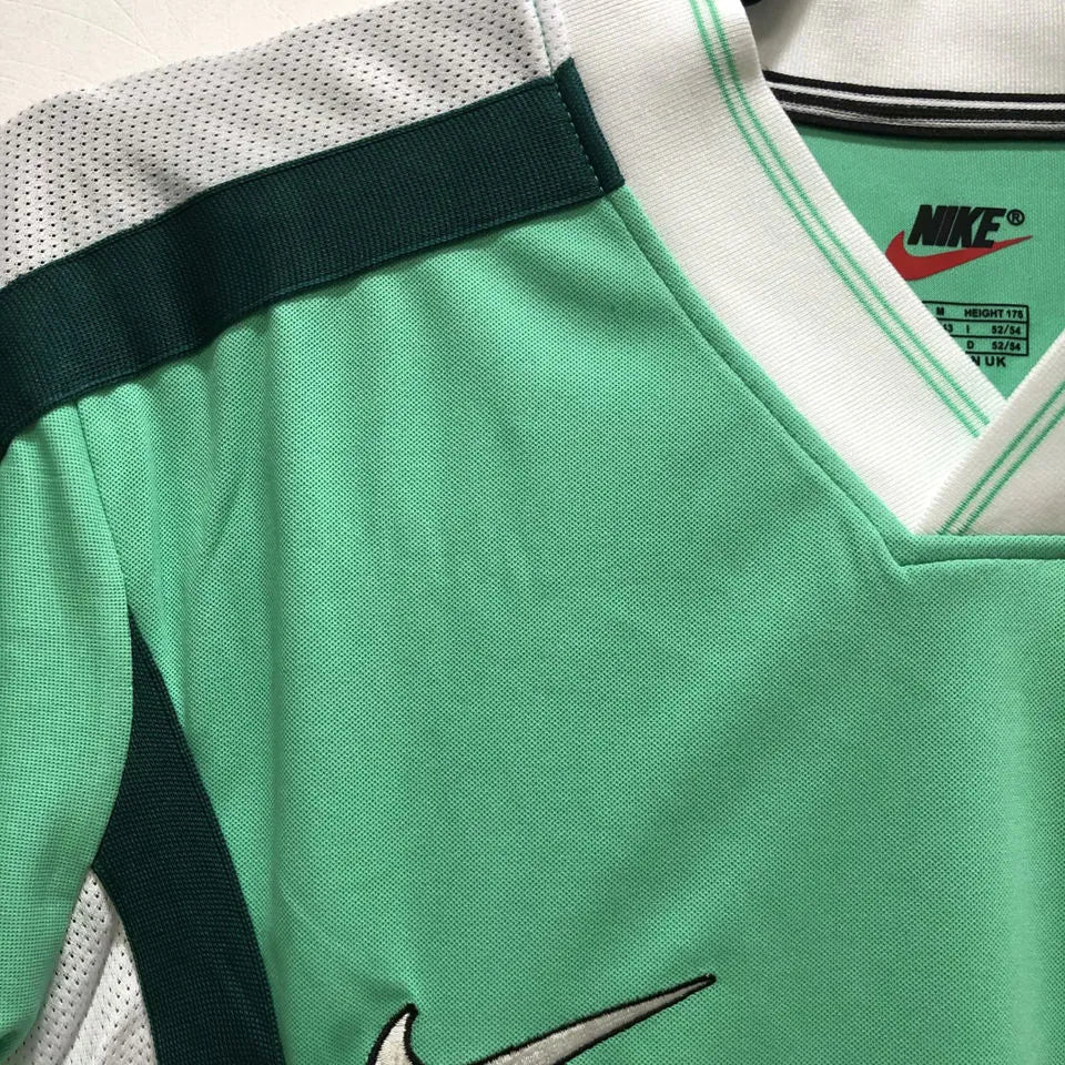 1998 Nigeria Home Green Retro Soccer Jersey Detail 4