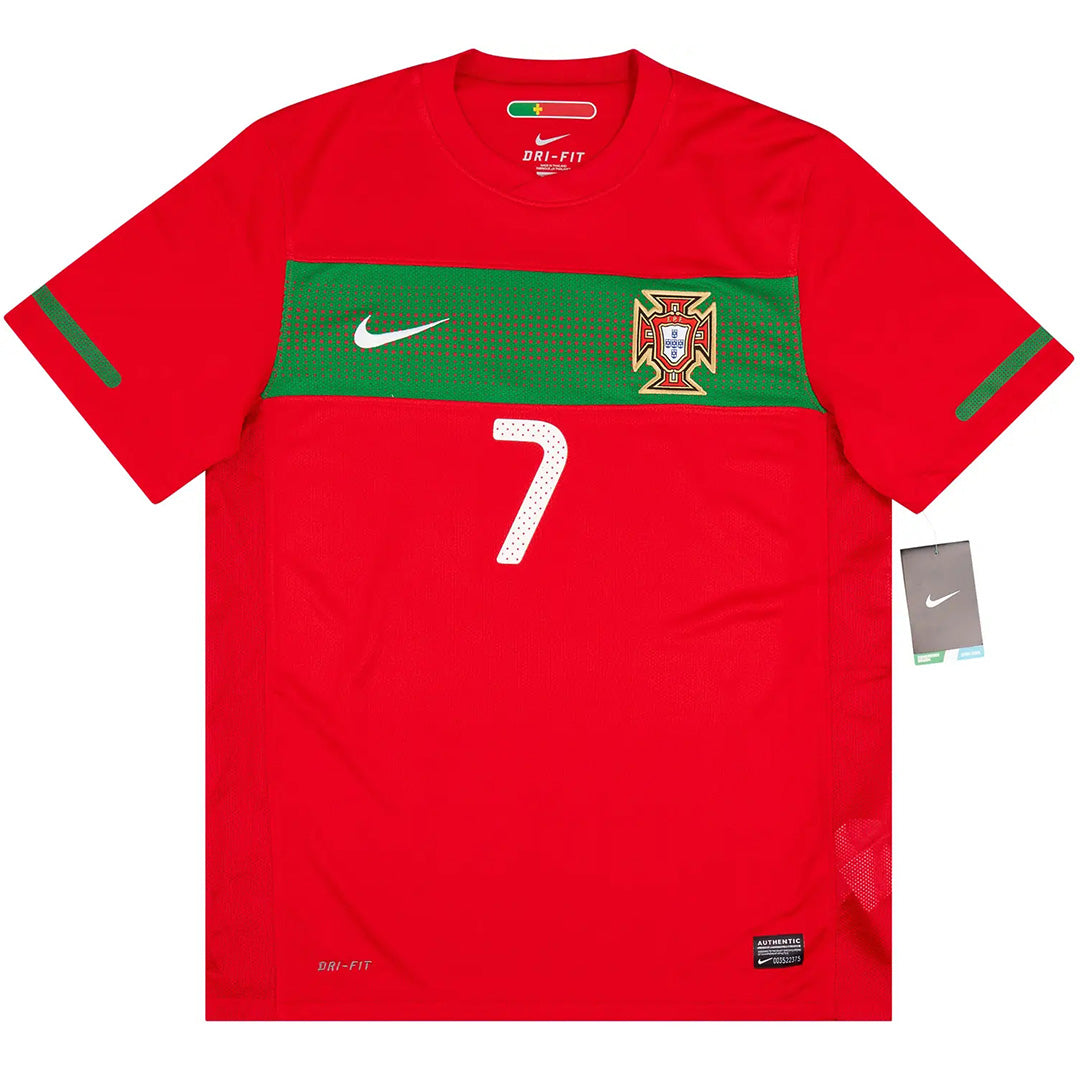 RONALDO #7 Retro Portugal Home Jersey World Cup 2010 Back