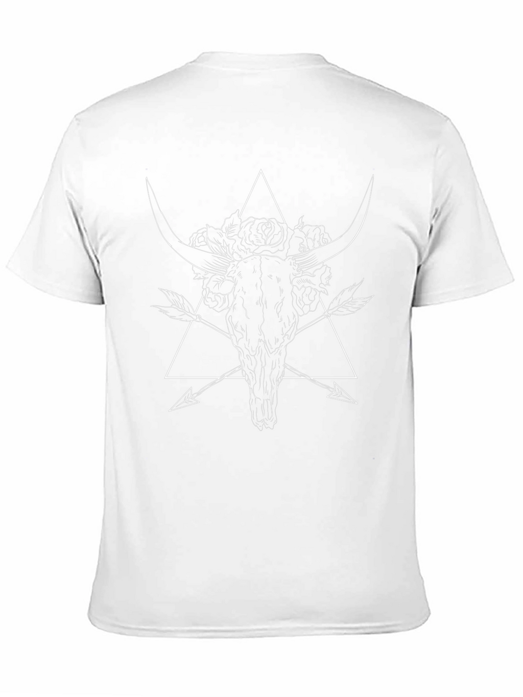 Black Bull Skull Graphic Tee