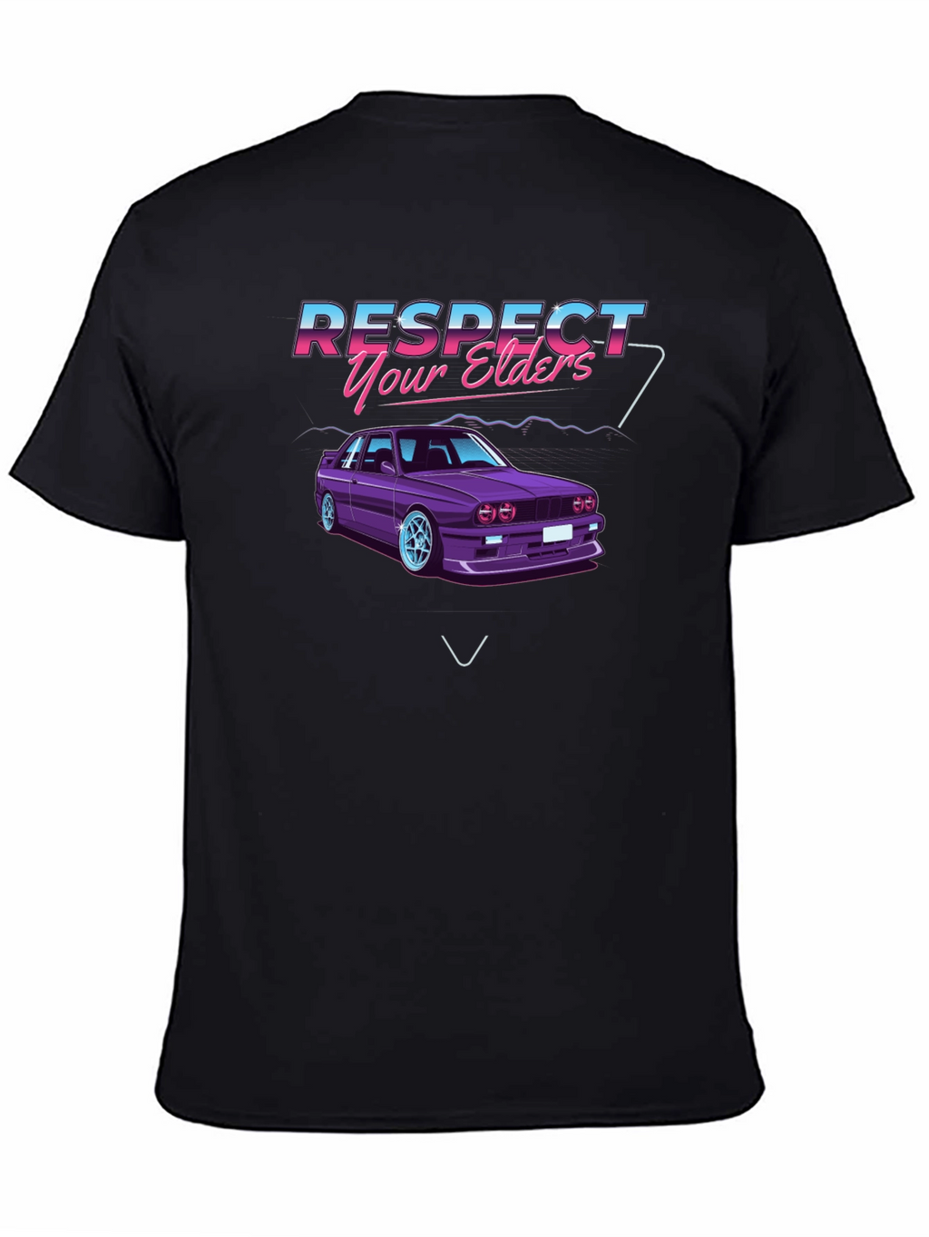 Respect Your Elders Car Graphic T-Shirt