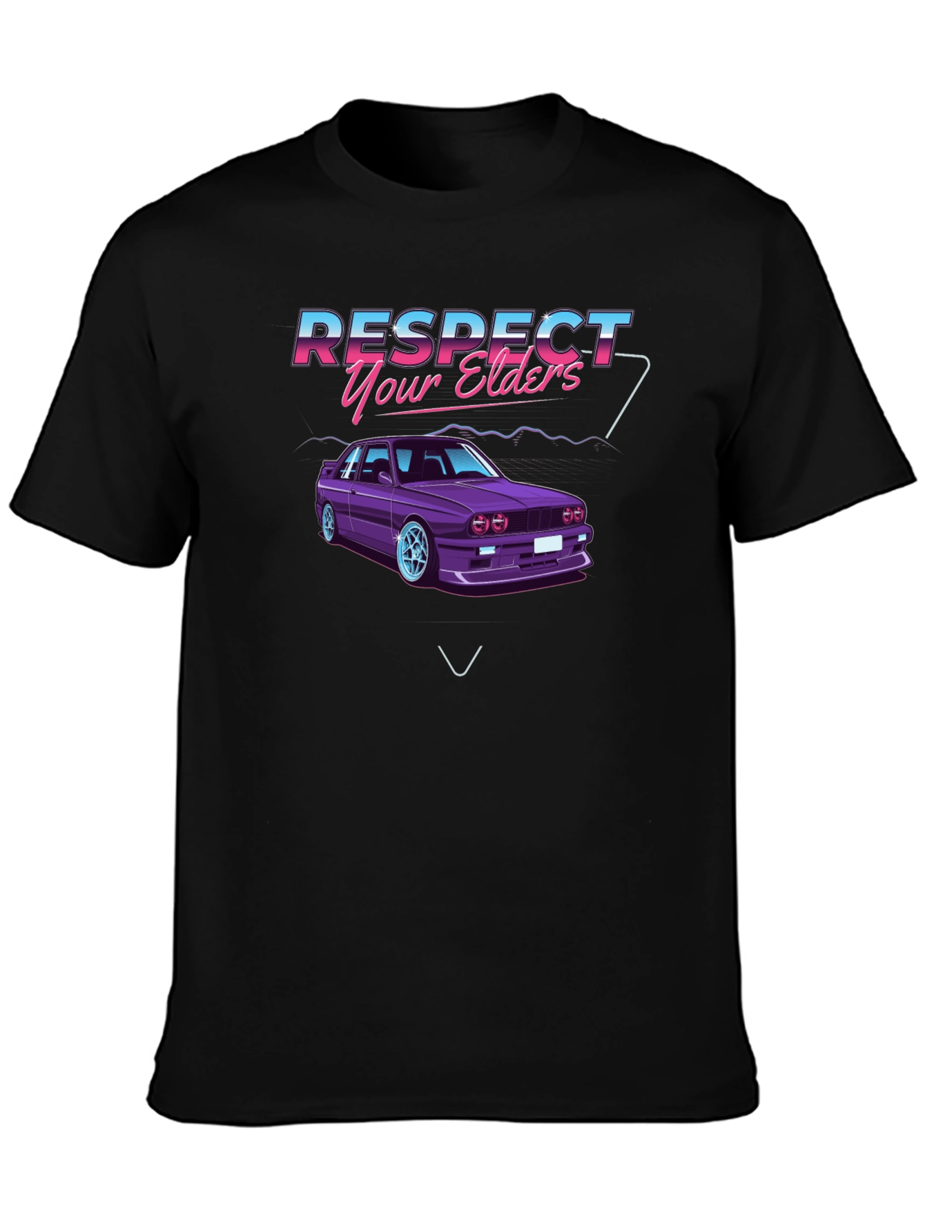 Respect Your Elders Car Graphic T-Shirt