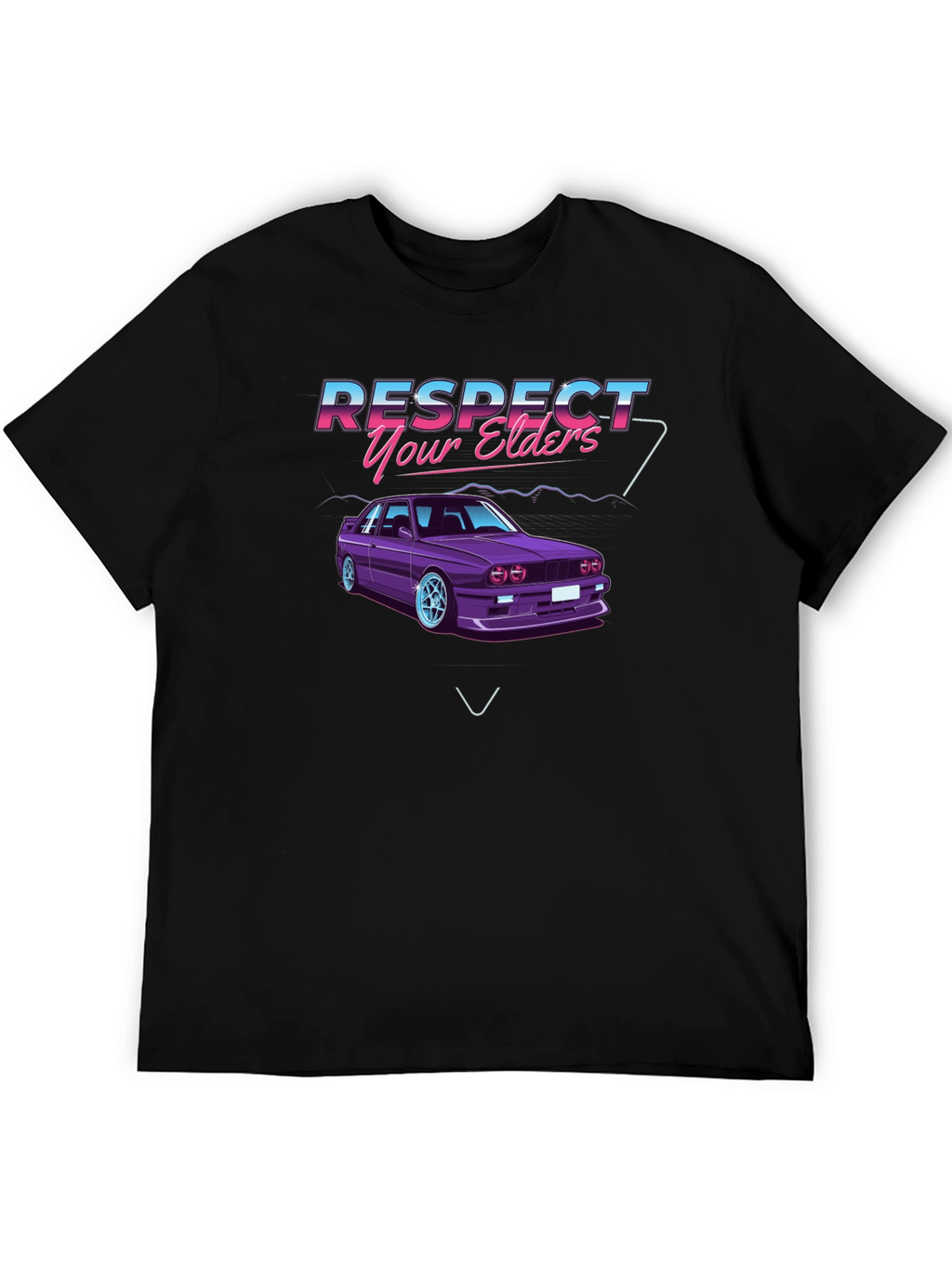 Respect Your Elders Car Graphic T-Shirt
