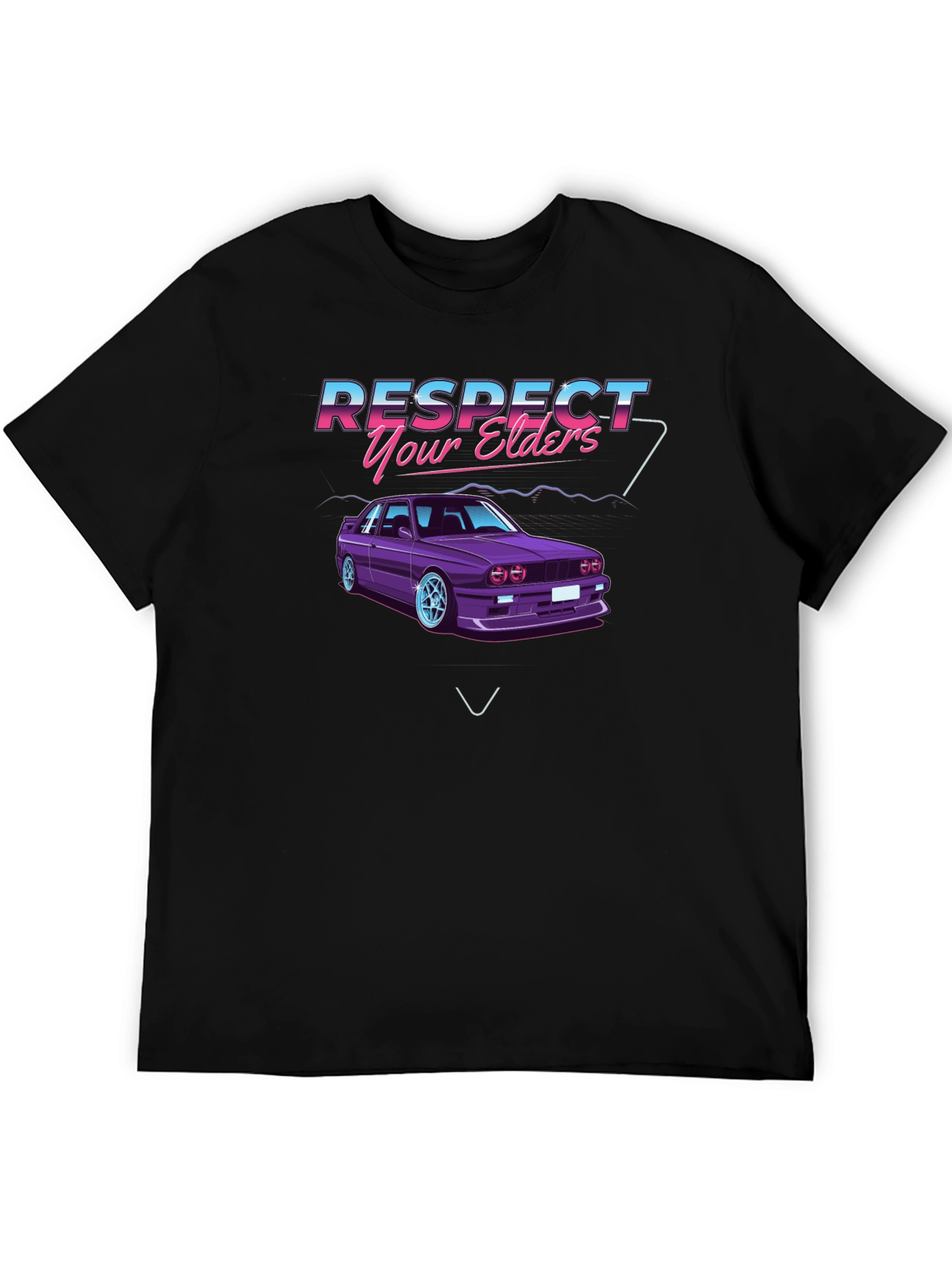 Respect Your Elders Car Graphic T-Shirt