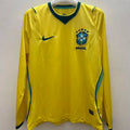 2026/27 Brazil Home Yellow Fans Long Sleeve Soccer Jersey Front