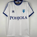 1982 Finland Home White Retro Soccer Jersey Front