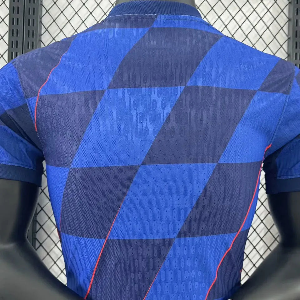 2024/25 Croatia Away Player Version Soccer Jersey Back