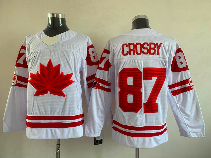 Men's Toronto Maple Leafs Sidney Crosby #87 White Player Game Jerseys