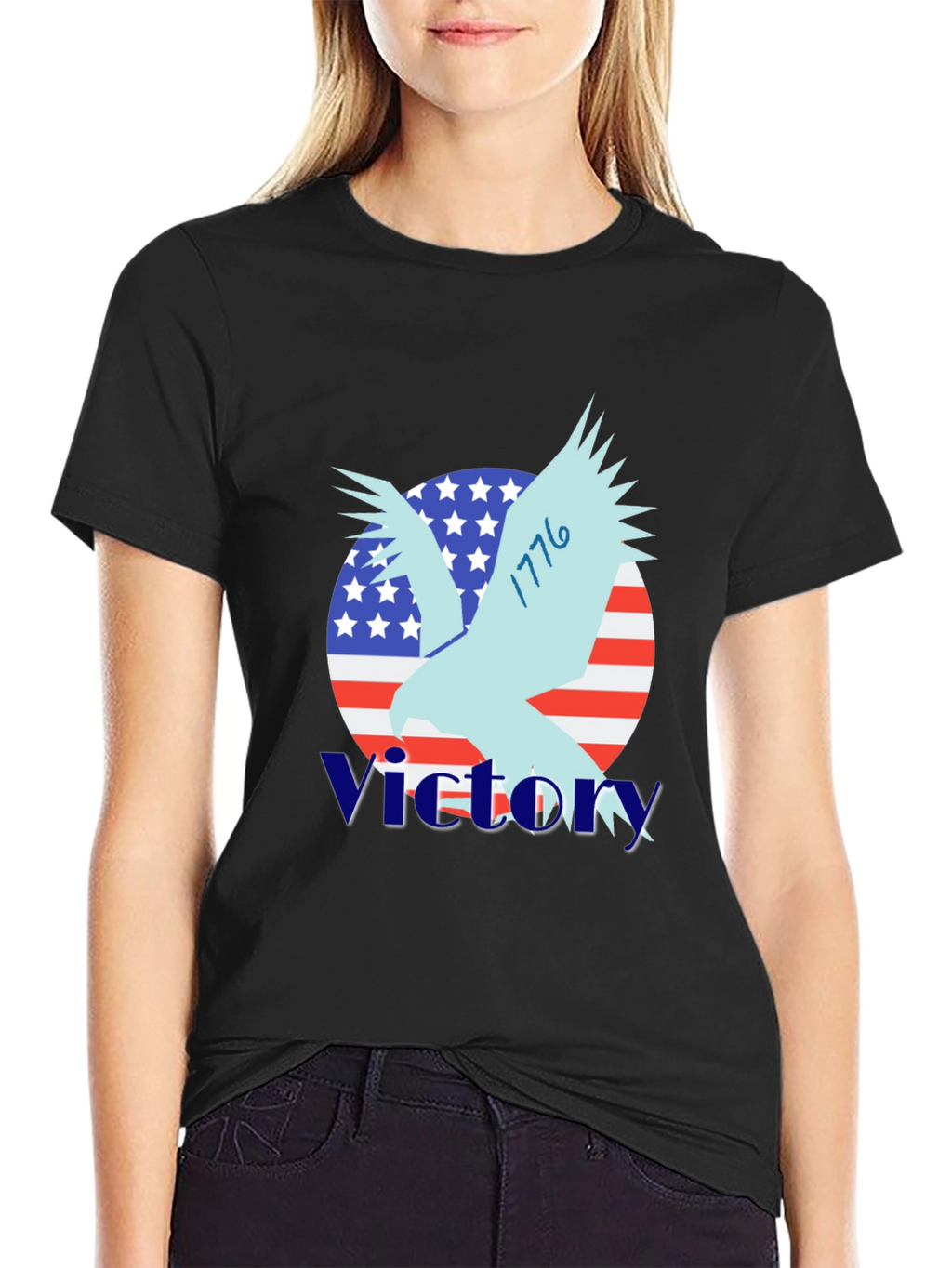 Patriotic Eagle 1776 T-Shirt - Victory Design