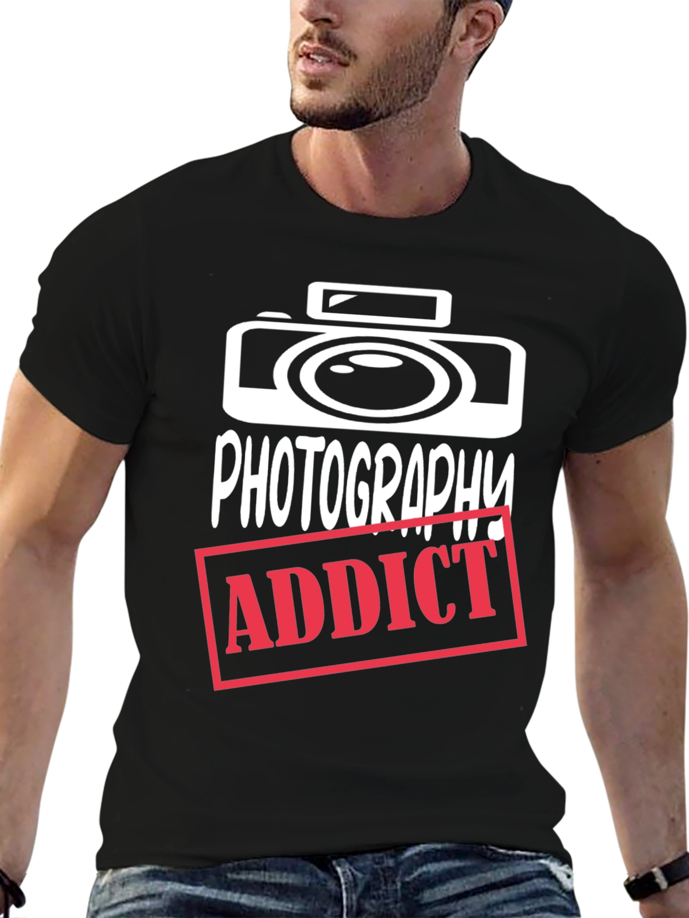 Photography Addict Graphic Tee - Camera T-Shirt