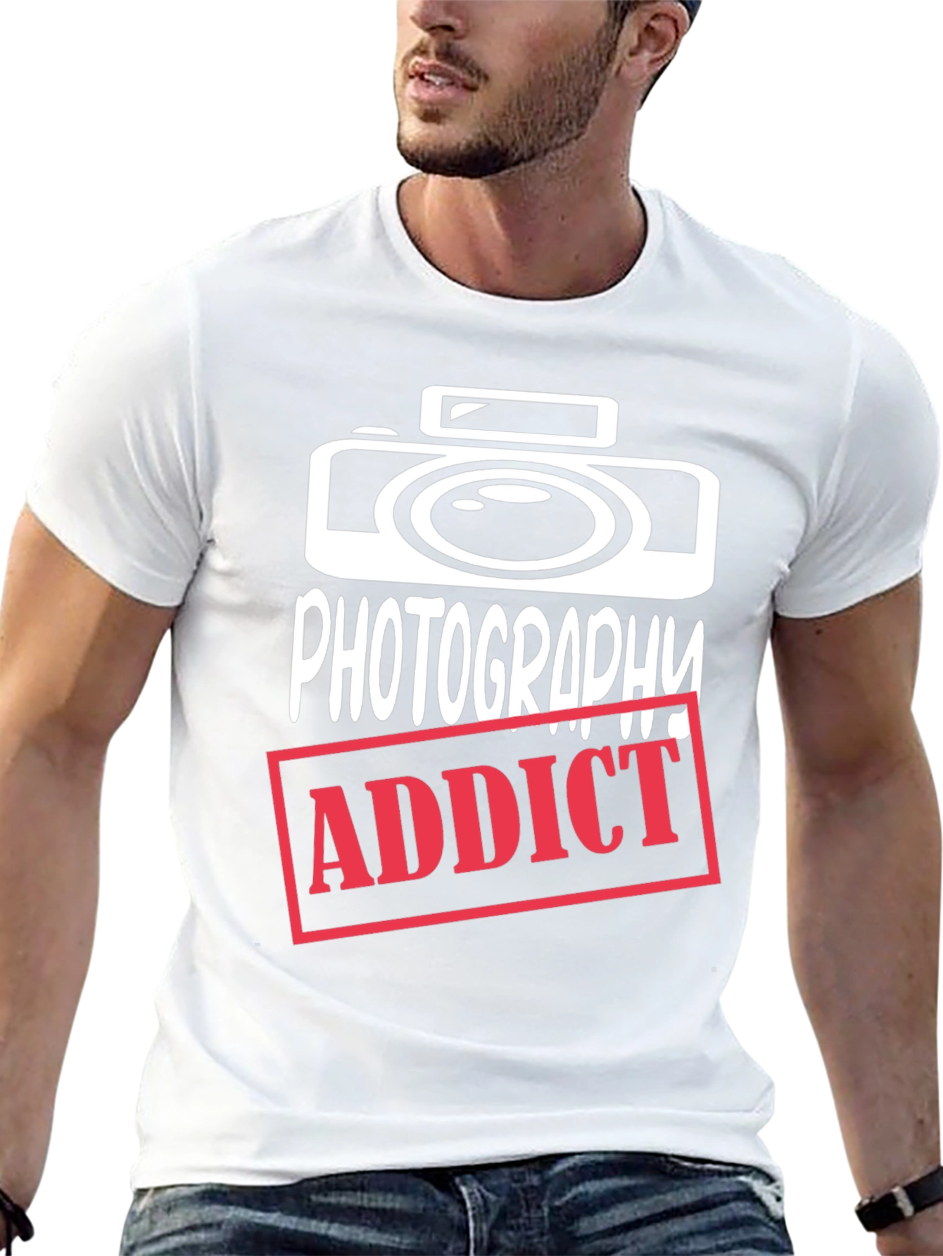 Photography Addict Graphic Tee - Camera T-Shirt