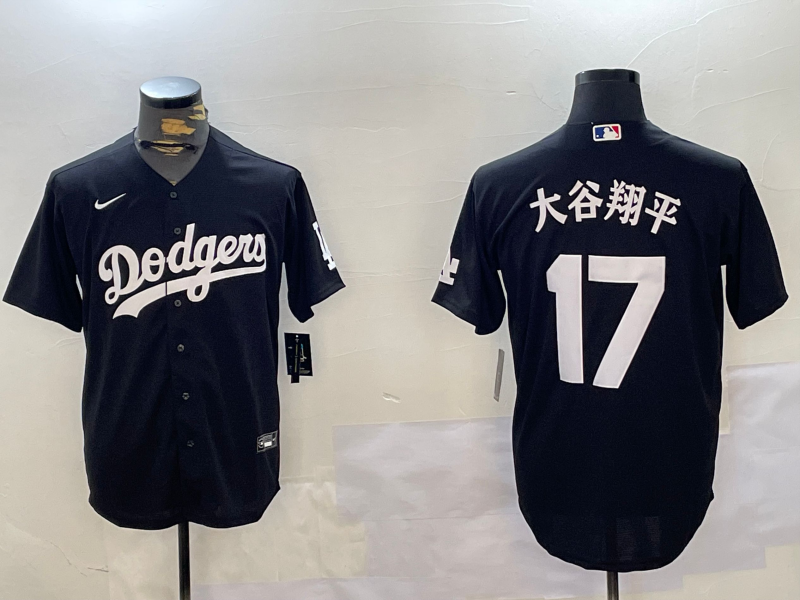 Men's Los Angeles Dodgers Shohei Ohtani Black Player Game Jerseys