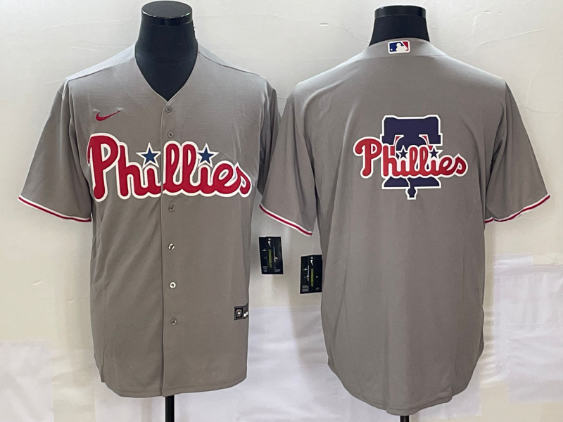 Men's Philadelphia Phillies Gray Replica Team Jerseys