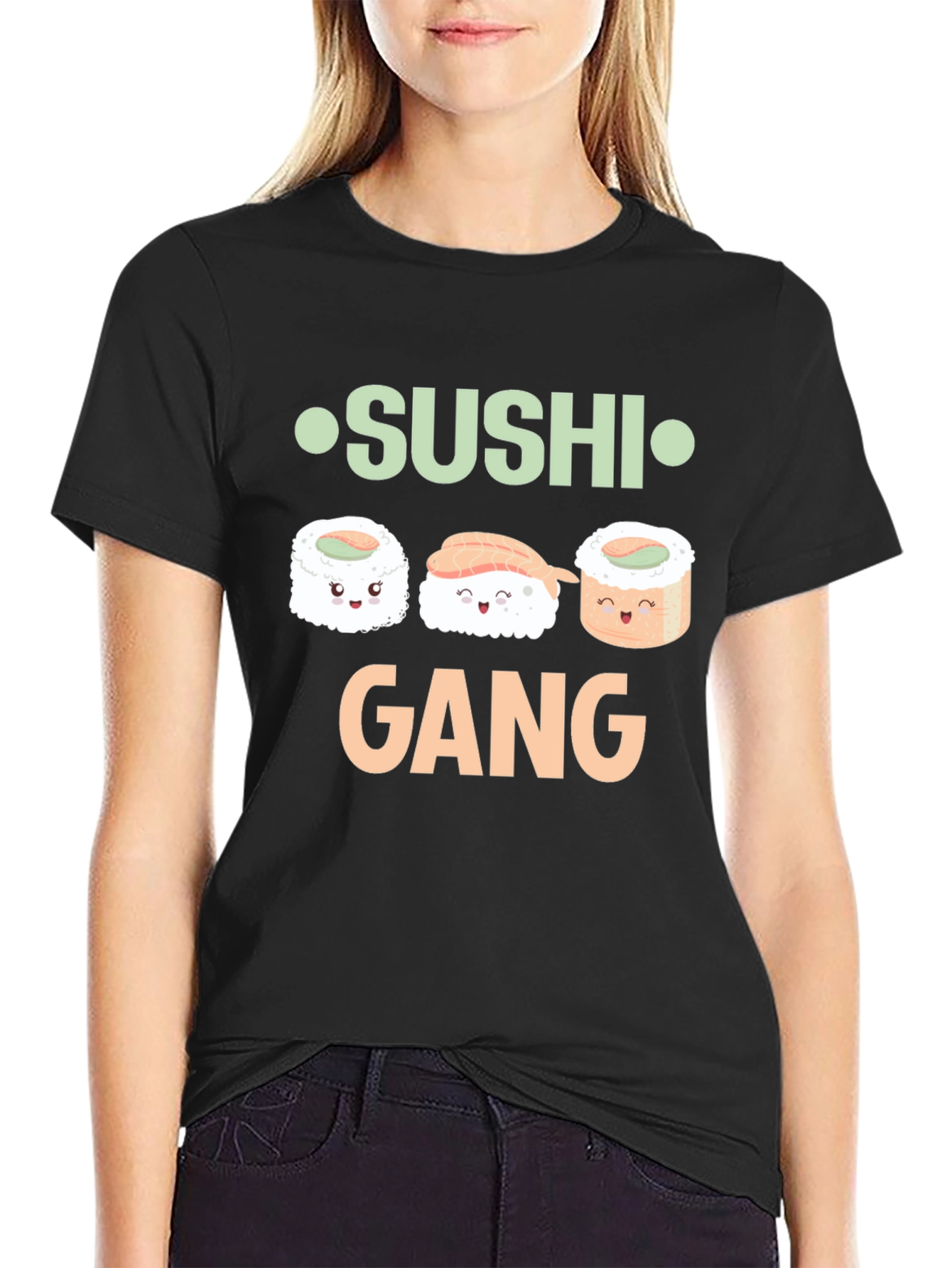 Sushi Gang T-Shirt - Fun Kawaii Design