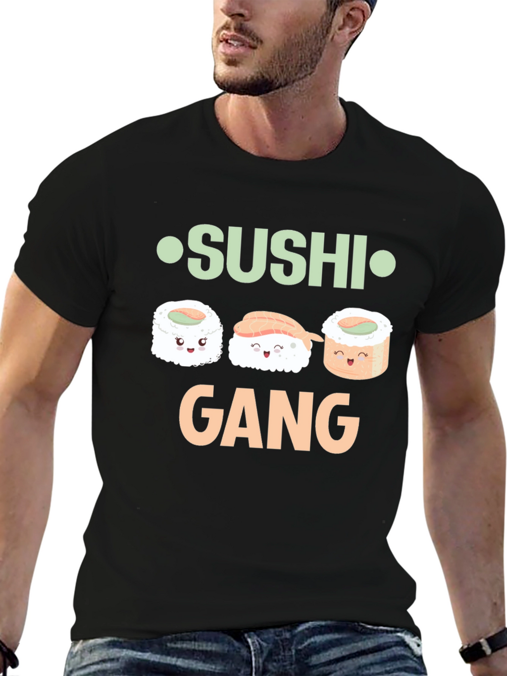 Sushi Gang T-Shirt - Fun Kawaii Design
