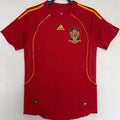 2008 Spain Home Red Retro Soccer Jersey Front