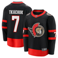 Men's Ottawa Senators Brady Tkachuk #7 Black Player Game Jerseys