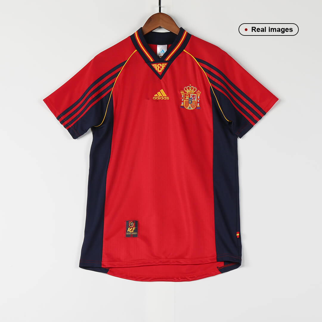 RAÚL #10 Retro Spain Home Jersey World Cup 1998 Image 3