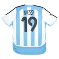 Messi #19 Retro Argentina Home Jersey World Cup 2006 Front