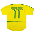 Ronaldinho #11 Retro Brazil Home Jersey World Cup 2002 Front