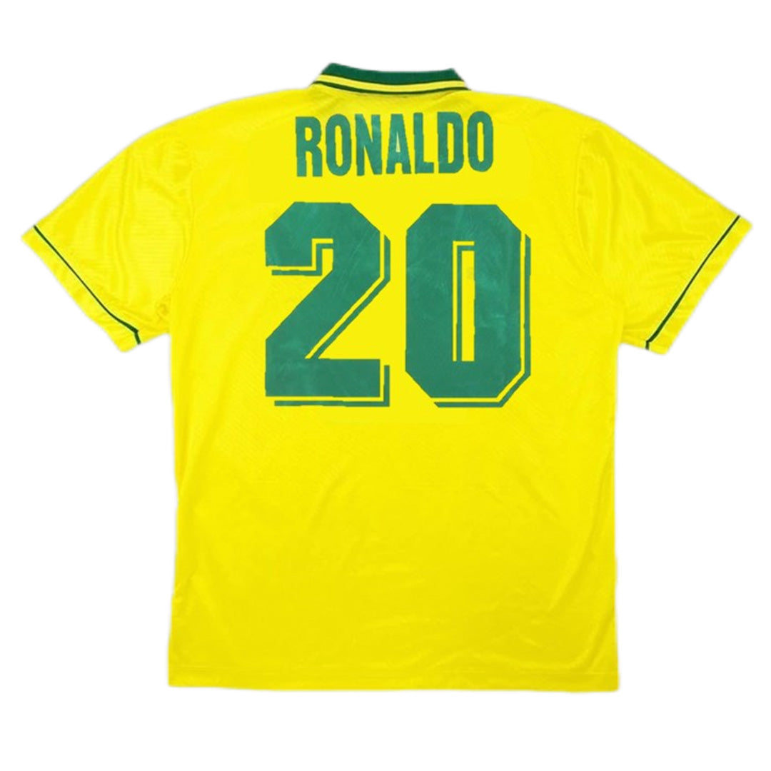 Ronaldo #20 Retro Brazil Home Jersey World Cup 1994 Front