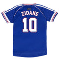 Zidane #10 Retro France Home Jersey World Cup 1998 Front