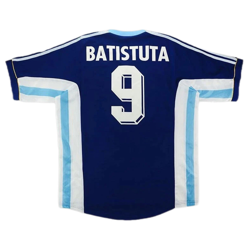 BATISTUTA #9 Retro Argentina Away Jersey World Cup 1998 Front