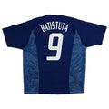 BATISTUTA #9 Retro Argentina Away Jersey World Cup 2002 Front