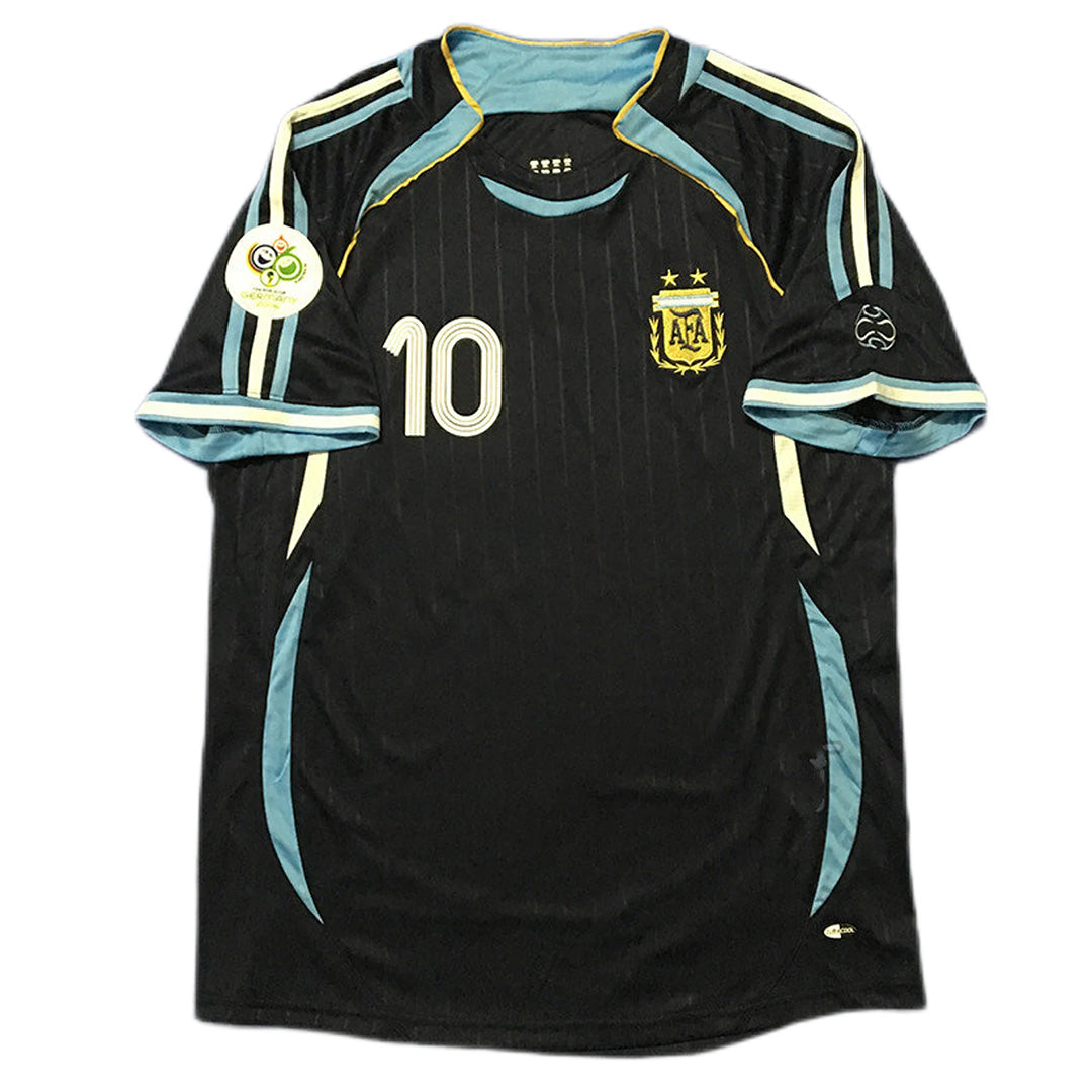 RIQUELME #10 Retro Argentina Away Jersey World Cup 2006 Image 3