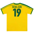 DENILSON #19 Retro Brazil Home Jersey World Cup 1998 Front