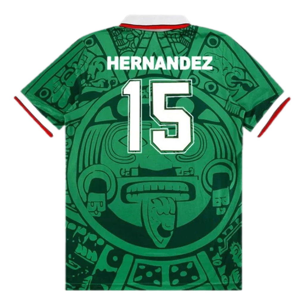 HERNANDEZ #15 Retro Mexico Home Jersey World Cup 1998 Front