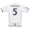 Ferdinand #5 Retro England Home Jersey World Cup 2002 Front