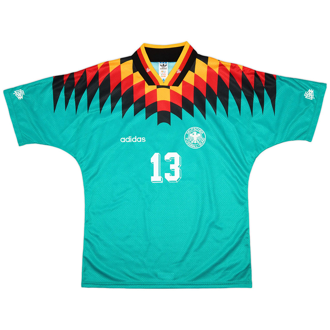Völler #13 Retro Germany Away Jersey 1994 Back