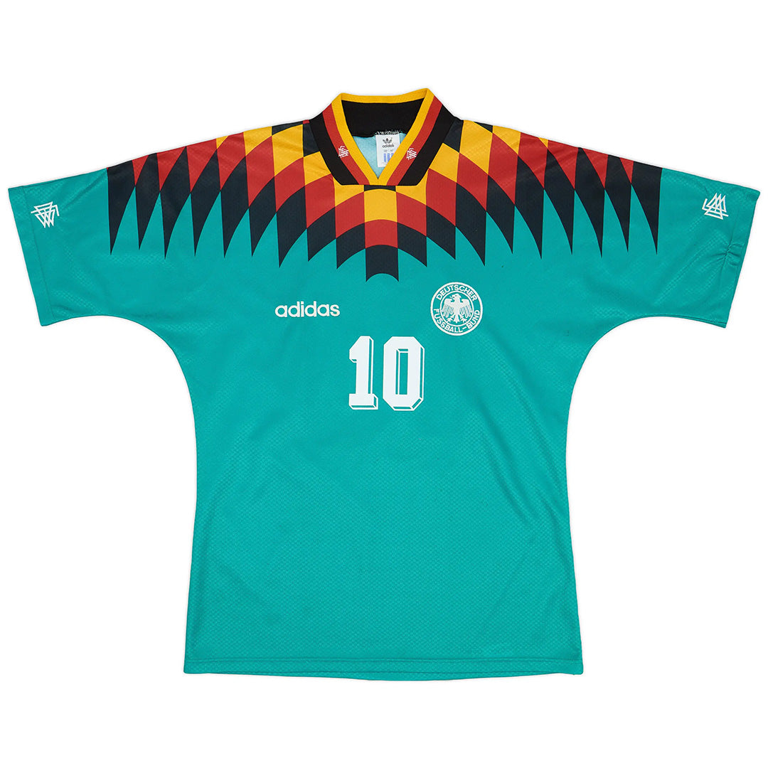 Matthäus #10 Retro Germany Away Jersey 1994 Back