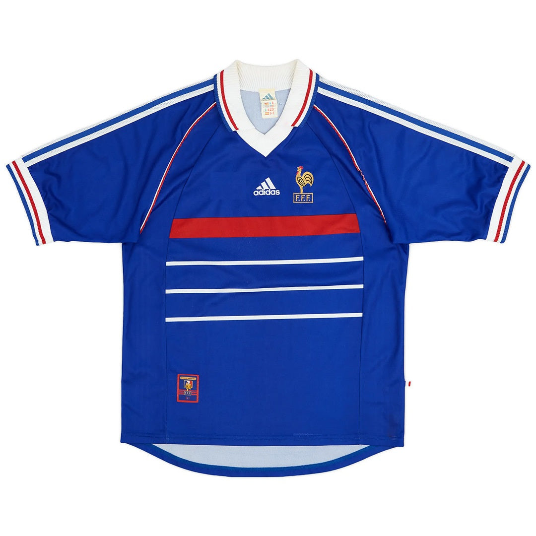 Retro France Home Jersey World Cup 1998 Image 3