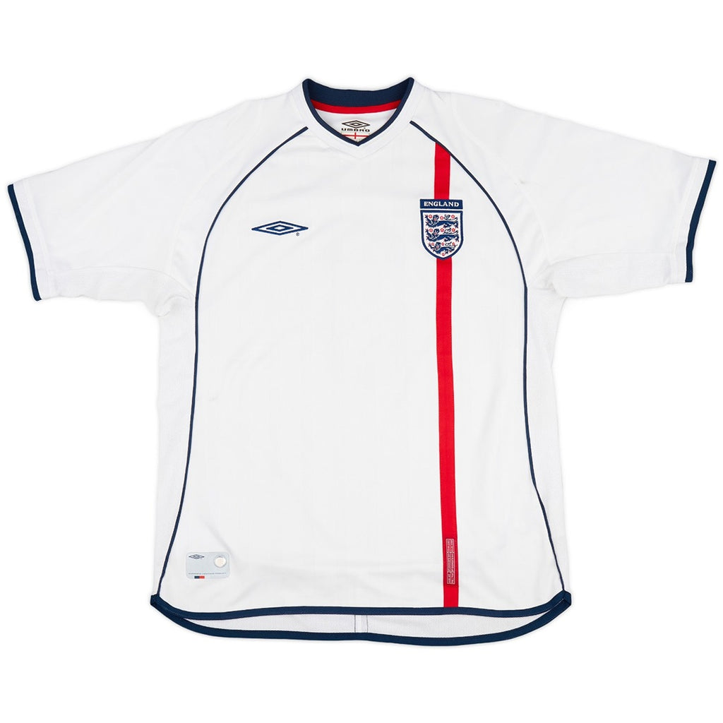 Retro England Home Jersey World Cup 2002 Image 3