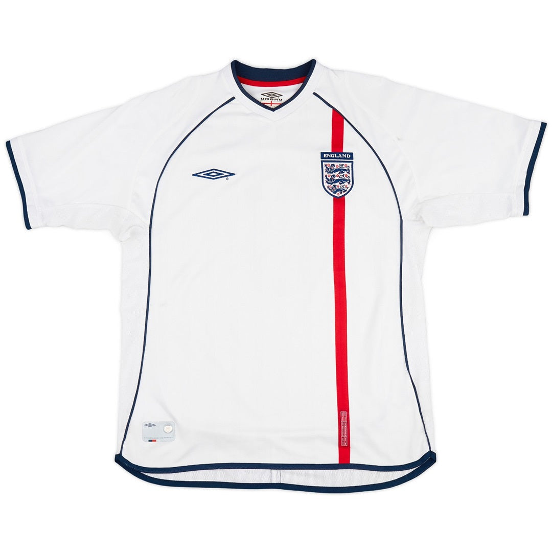 Retro England Home Jersey World Cup 2002 Image 3