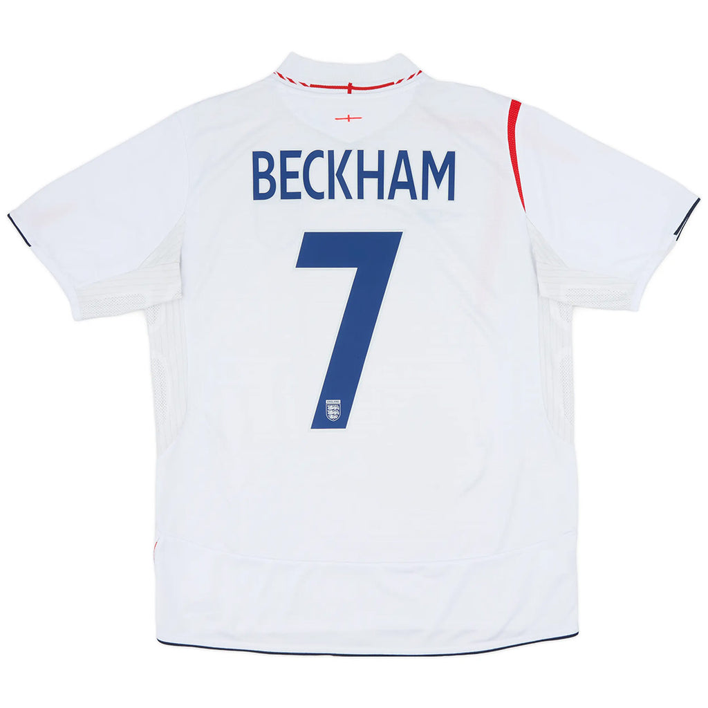 BECKHAM #7 Retro England Home Jersey World Cup 2006 Front