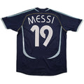 Messi #19 Retro Argentina Away Jersey World Cup 2006 Front