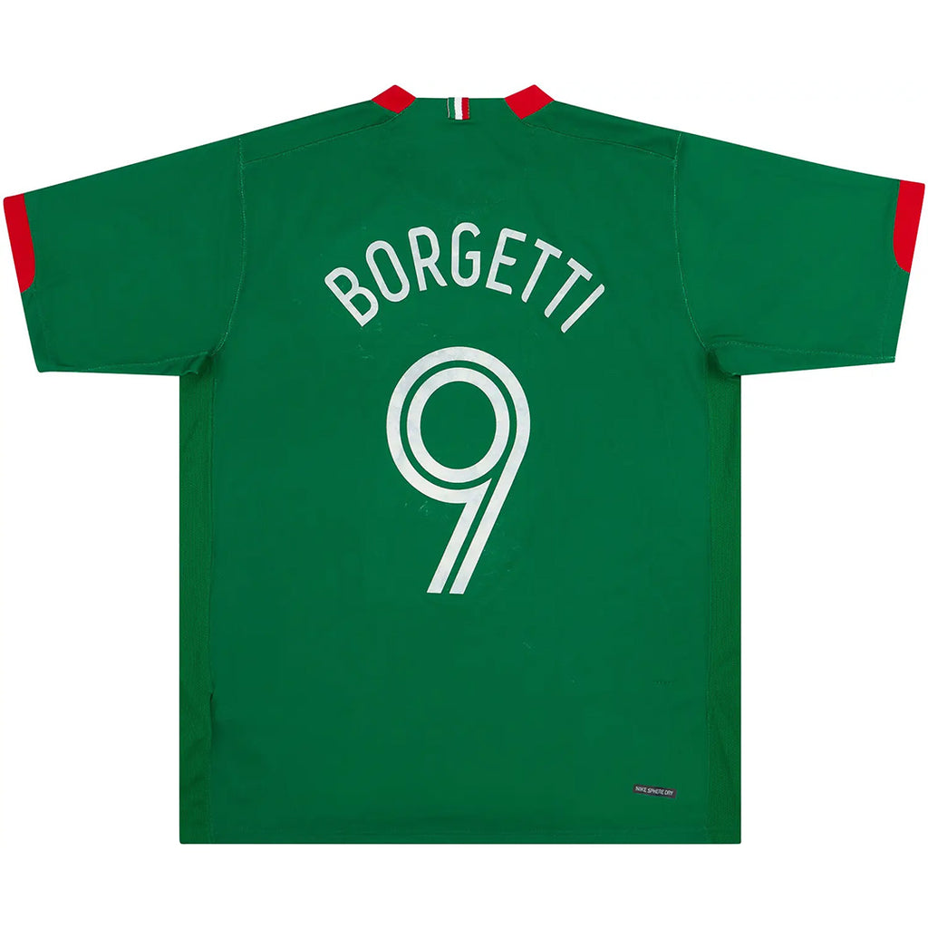 BORGETTI #9 Retro Mexico Home Jersey World Cup 2006 Front