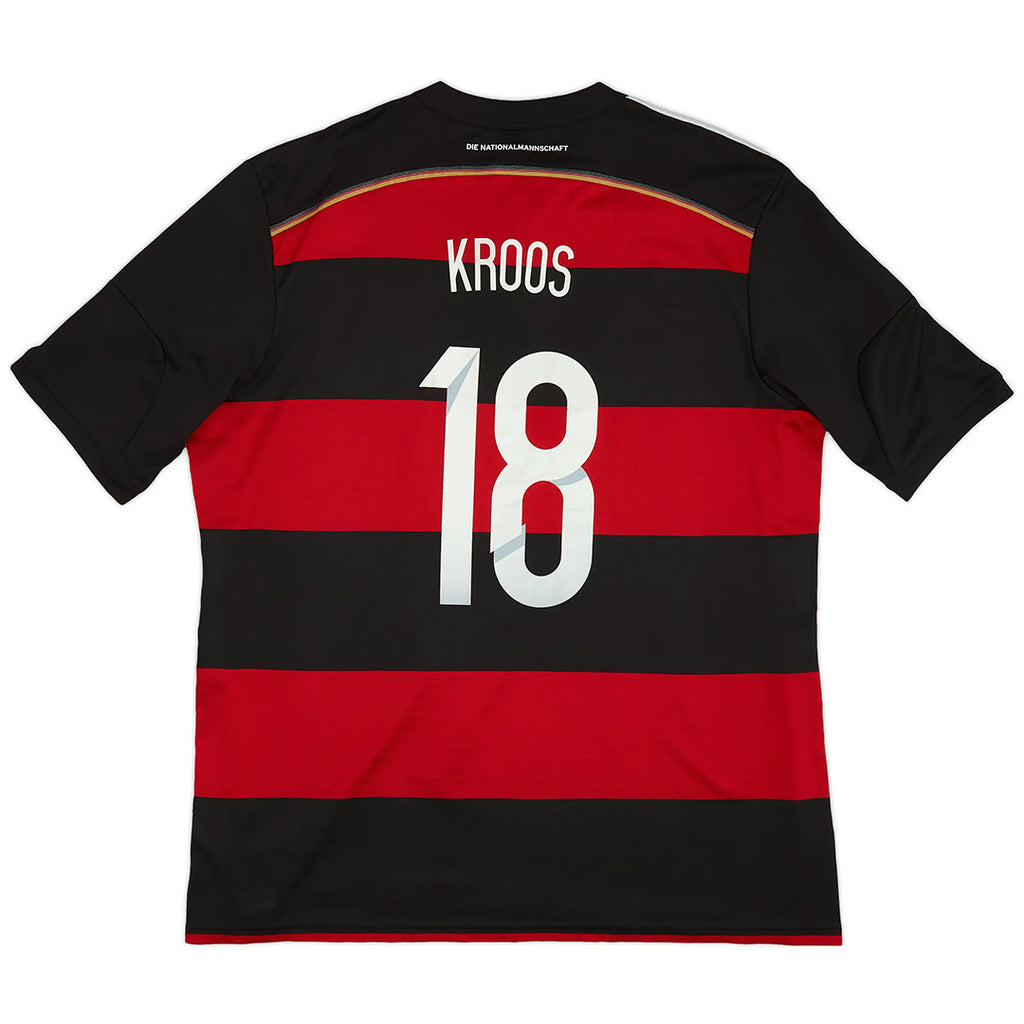 Kroos #18 Retro Germany Away Jersey World Cup 2014 Front