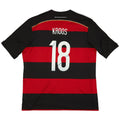 Kroos #18 Retro Germany Away Jersey World Cup 2014 Front