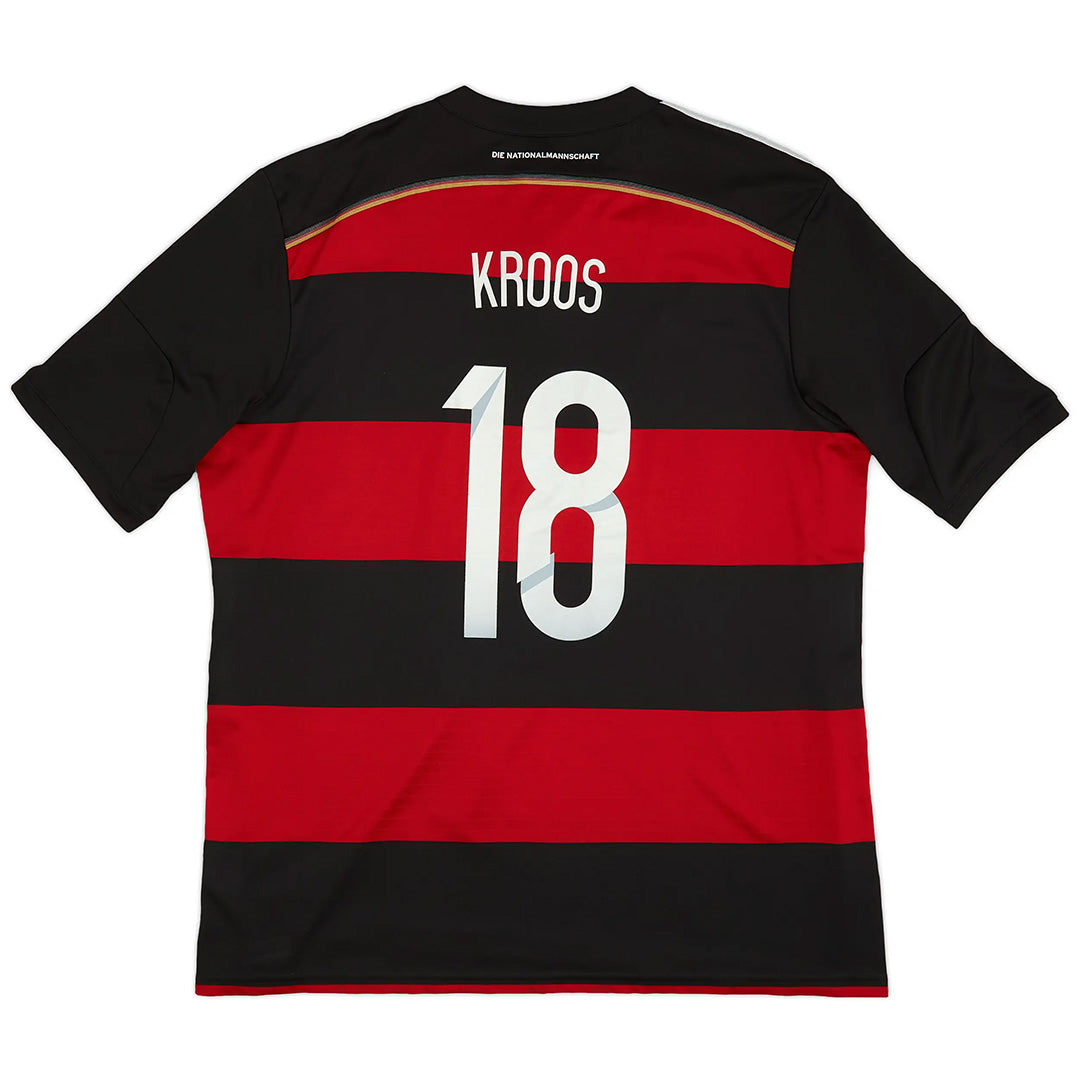 Kroos #18 Retro Germany Away Jersey World Cup 2014 Front