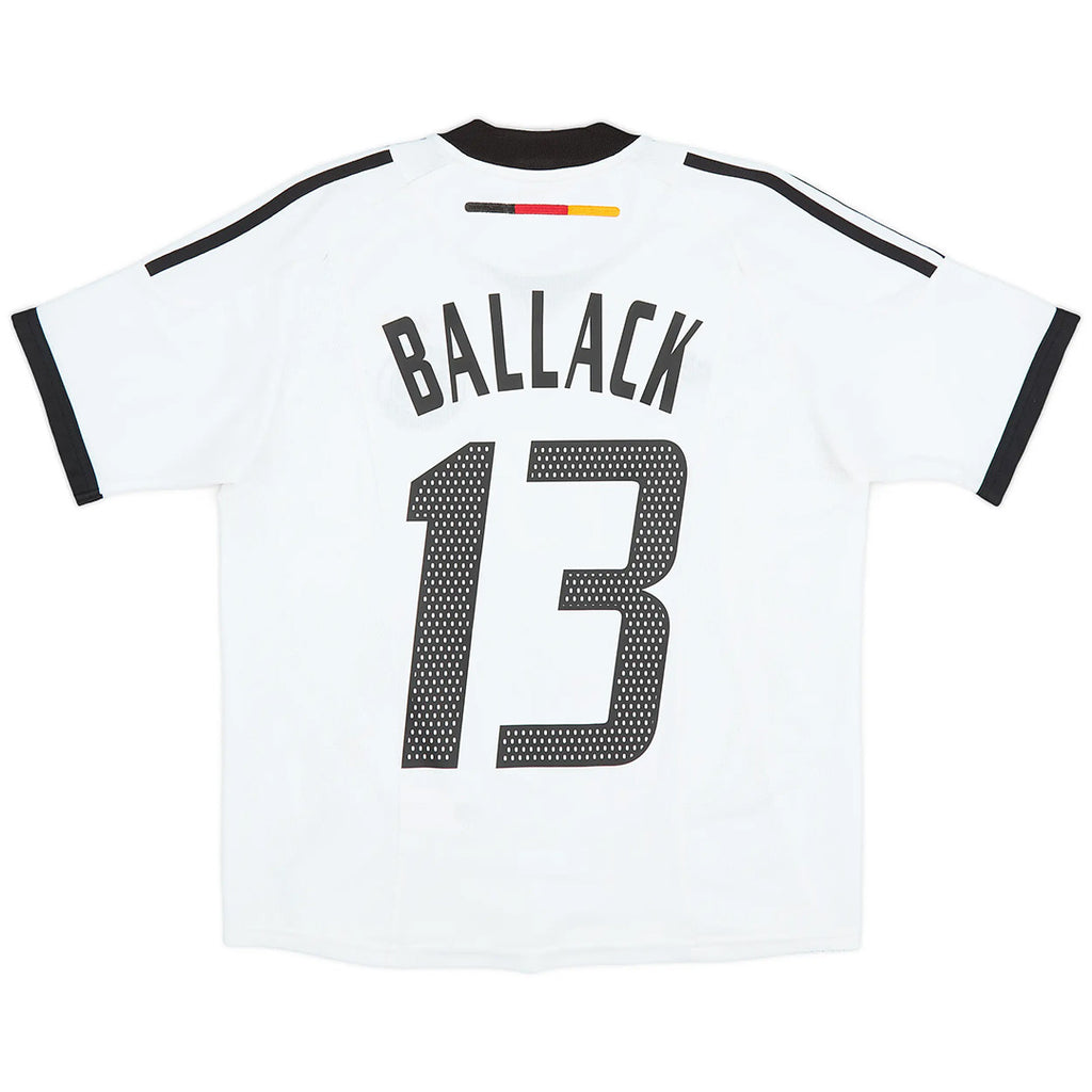 BALLACK #13 Retro Germany Home Jersey World Cup 2002 Front