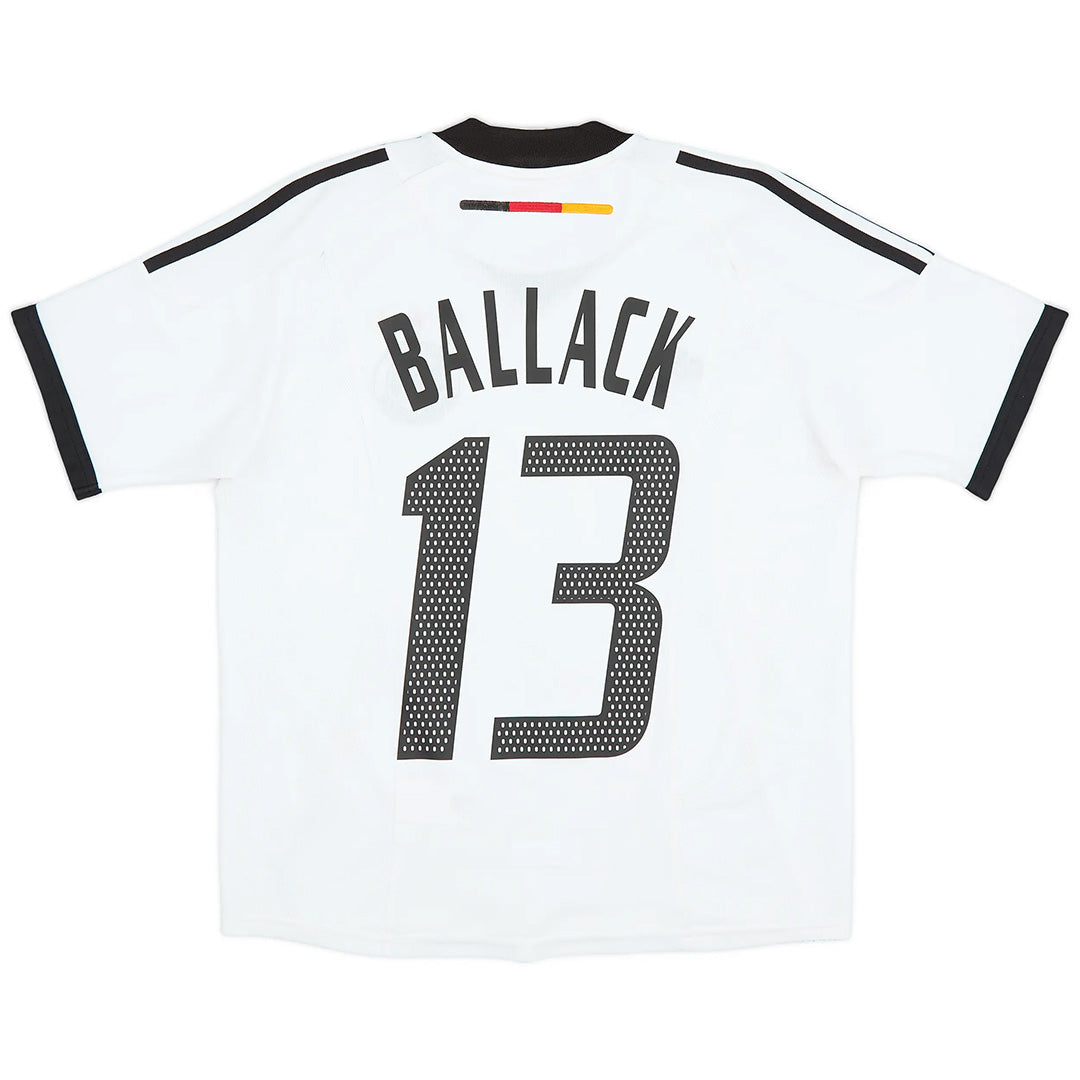 BALLACK #13 Retro Germany Home Jersey World Cup 2002 Front