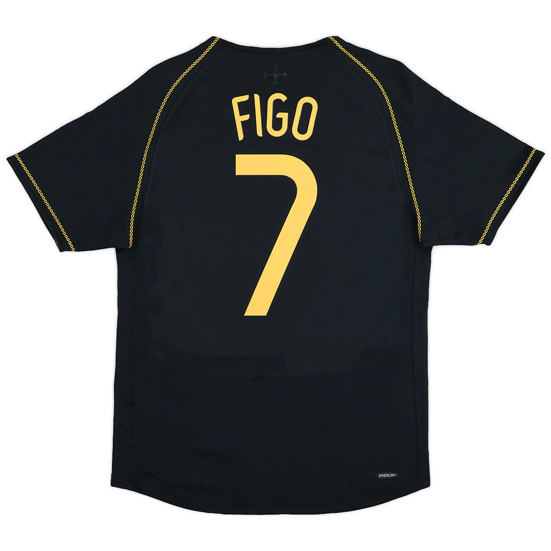 FIGO #7 Retro Portugal Away Jersey World Cup 2006 Front