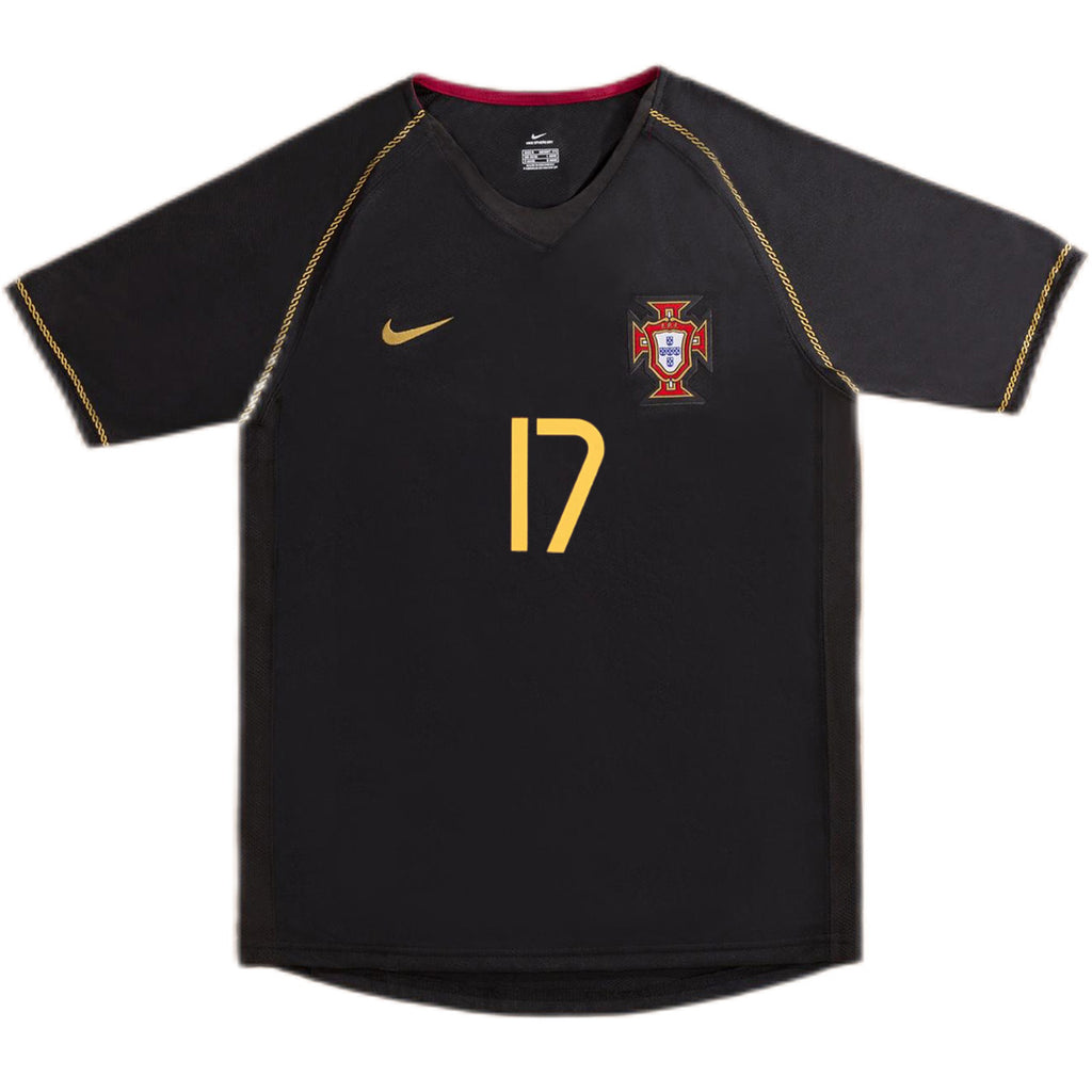 C.RONALDO #17 Retro Portugal Away Jersey World Cup 2006 Back