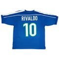 RIVALDO #10 Retro Brazil Away Jersey World Cup 1998 Front