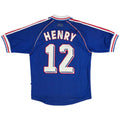 HENRY #12 Retro France Home Jersey World Cup 1998 Front