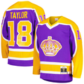 Men's Los Angeles Kings Dave Taylor Mitchell #18 Ness Purple 1980/81 Blue Line Player Jerseys